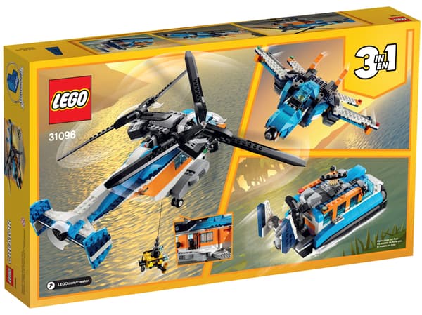 LEGO CREATOR 31096 Twin-Rotor Helicopter