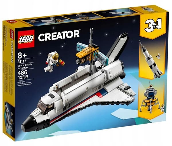 LEGO Creator 3-in-1 31117 Space Shuttle Adventure