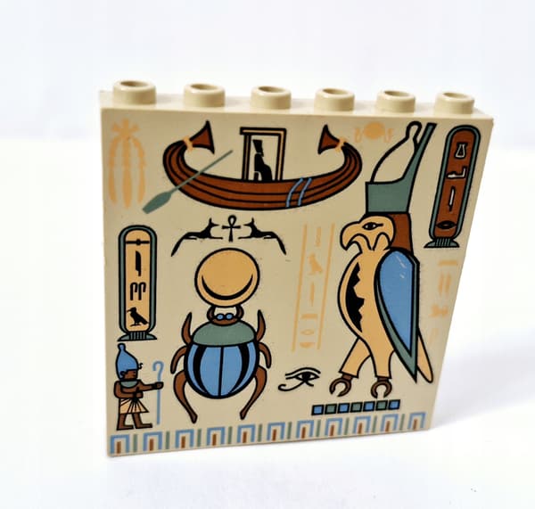 Lego 3754px 1x6x5 panel: Hieroglyphs Adventurers