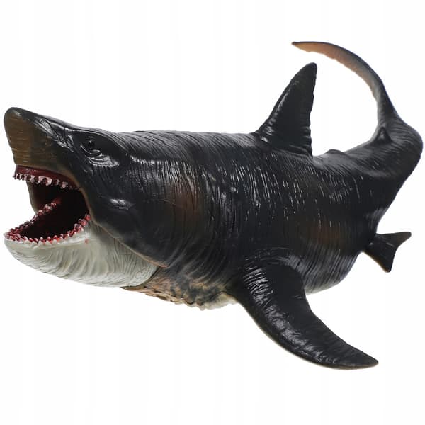 LIFE-LIKE SHARK MODEL – GARDEN DECORATION – GREY STATUETTE