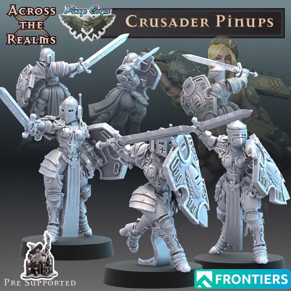 Crusader Pin-ups x3 Across the Realms