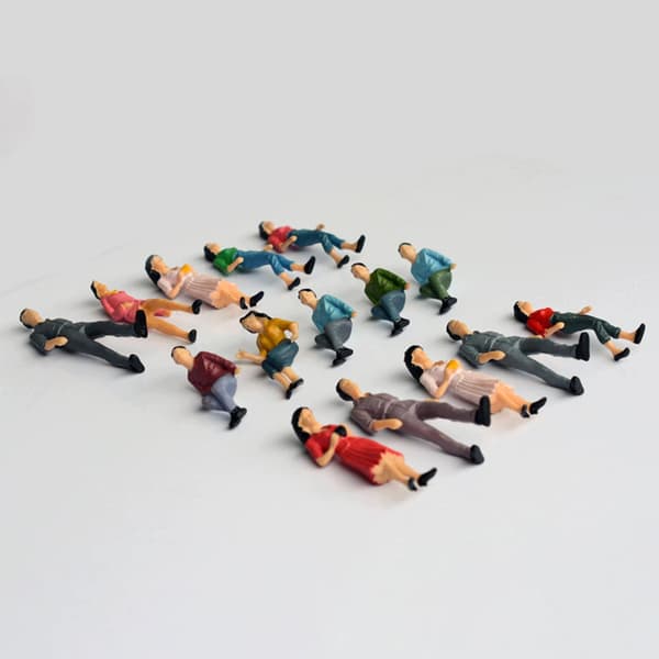 Miniature PVC Figures – People Figures – Tiny People Dolls – Model 100-piece set 87th