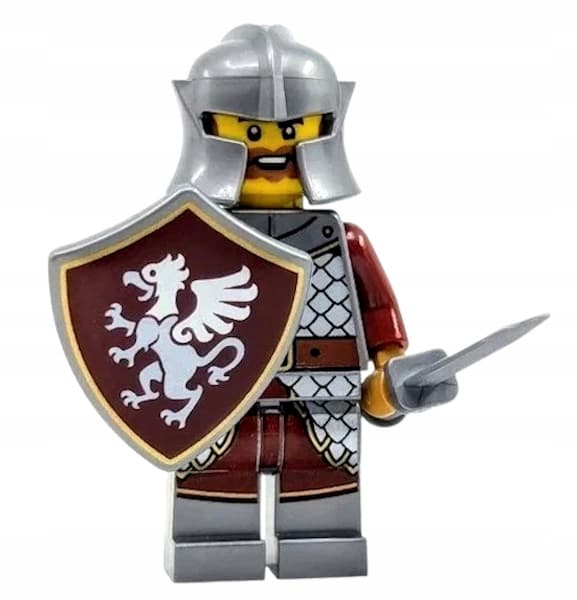 LEGO Castle – Gryff Knight + shield + sword! (Griffin Knight) idea232
