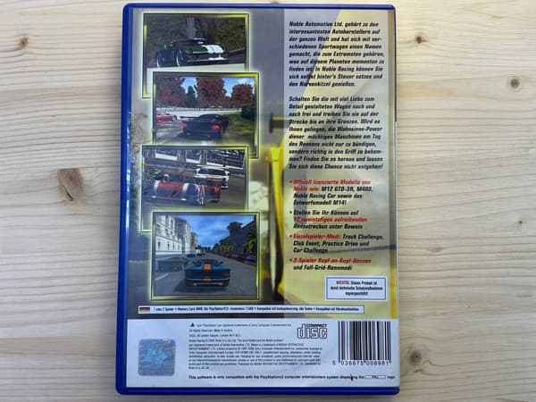 NOBLE RACING 2006 – disc in excellent condition – PS2 PREMIERE