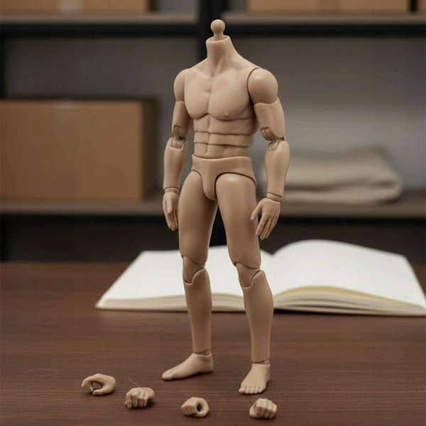 Custom 1/12 scale action figure, Body 3 waist section, 3 waist section