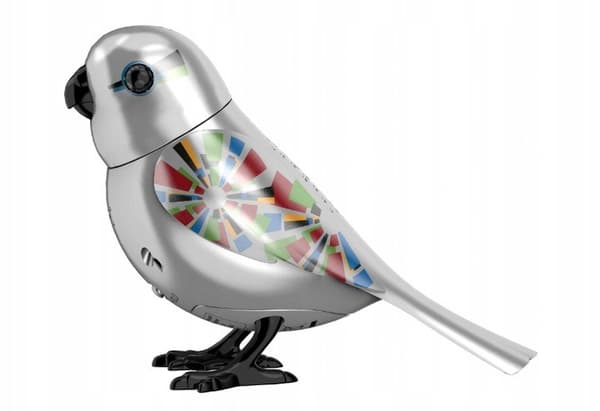 Silverlit DigiBirds Sylvain Dumel Singing Bird figurine, grey