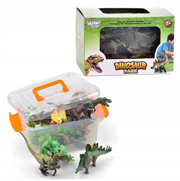 WOOPIE Dinosaur Park Set: Figures + Mat and Accessories, 23 pieces