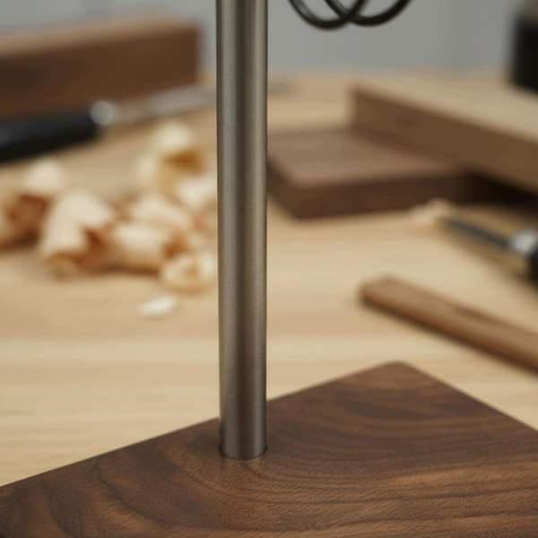 U-bracket display Detachable, adjustable figurine stand Hexagonal base