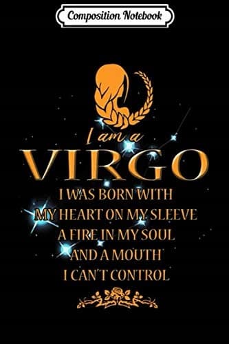 Composition Notebook: Zodiac ‘I Am A Virgo’ Premium Gift Journal/Notebook Bla
