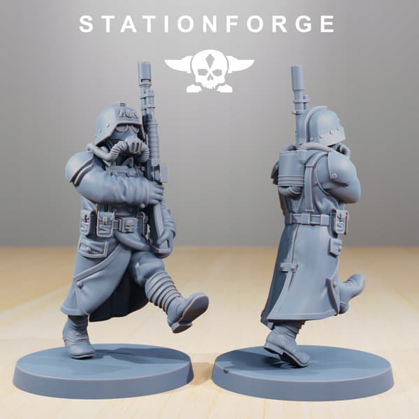 Grimguard Marching Poses – Station Forge – 3D printing