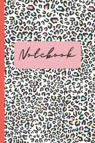 Leopard Notebook: Lined Journal/Notebook, 120 pages, Leopard, Colourful, Playful