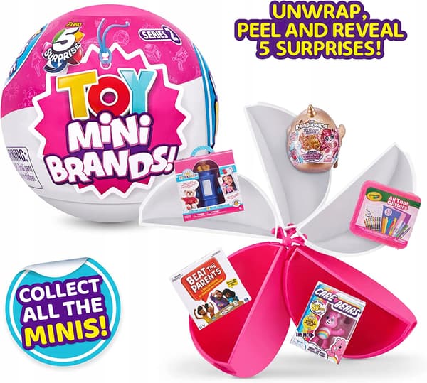 ZURU 5 SURPRISE Toy Mini Brands 3 balls in a case