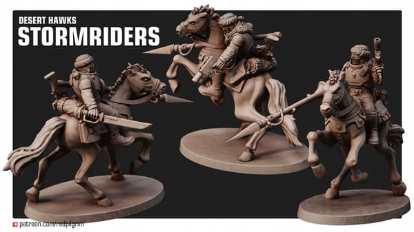 Desert Hawks Stormriders Red Pilgrim Miniatures 28