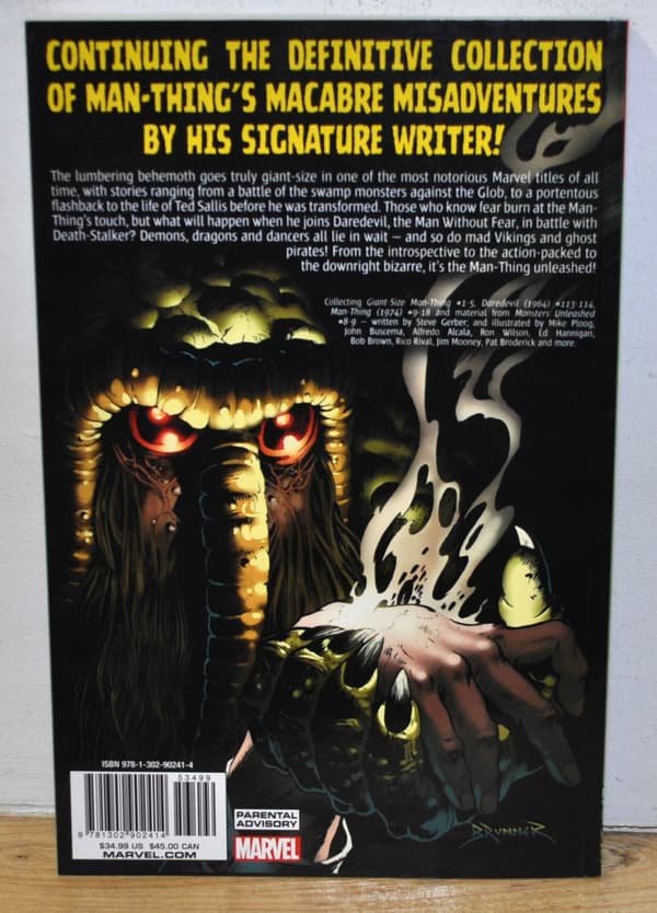 BDB+ Man-Thing by Steve Gerber: The Complete Collection, Vol. 2, Softcover, Anglophone edition