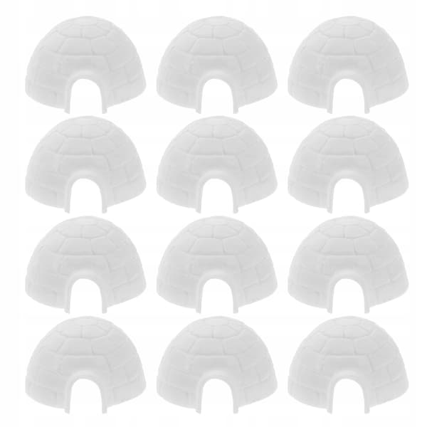 12 DECORATIVE ICE HOUSES – FIGURINES FOR BACKLIGHTING AND DIY PROJECTS