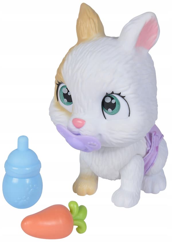 PAMPER PETZ INTERACTIVE BUNNY – DRINKS AND WETS, 20 CM, NAPPY GANG + SPECIAL OFFER