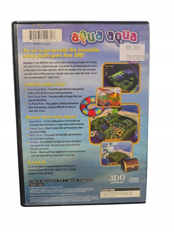 PS2 AQUA AQUA: THE ADDICTIVE FAST-ACTION 3D NTSC