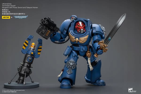 Ultramarines Terminator Squad Sergeant with Power Sword and Teleport Homer