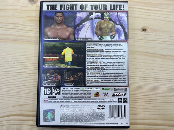 SMACK DOWN VS RAW 2006 disc – very good+ condition, complete PS2 set