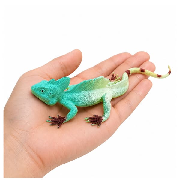Rubber Stretchy Realistic Bearded Dragon Figurine, 16 cm