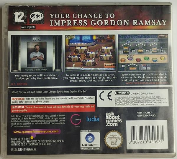 Hell's Kitchen: The Game for Nintendo DS
