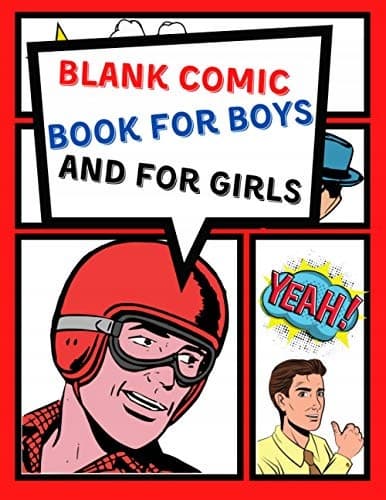 Comic Book Template for Boys and Girls: Create your own comic book with th