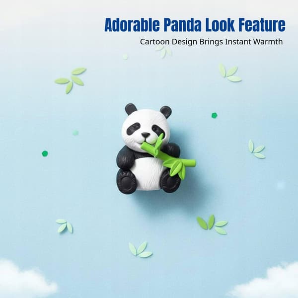 Panda Toy Set – Cute PVC figurines – Plastic mini landscape cake decor – 3-piece set