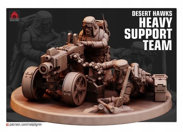 Desert Hawks Heavy Support Team Red Pilgrim-figur