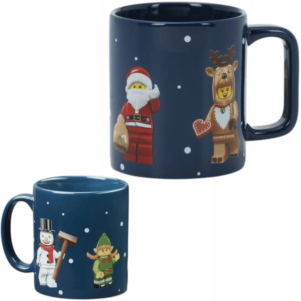 LEGO Christmas Mug – LEGO Minifigure Ceramic Mug, 300 ml, Blue