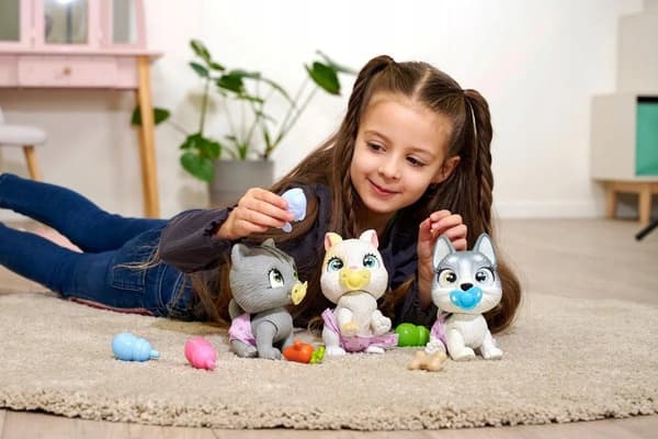 SIMBA PAMPER PETZ HUSKY INTERACTIVE TOY – DOG THAT DRINKS AND URINATES