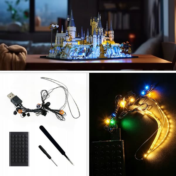 LED lighting set for LEGO Hogwarts 76419