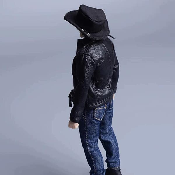 1/12 Mini cowboy hat – Model Doll Toy Props – Mini Western Hat – Mini Hat – Black