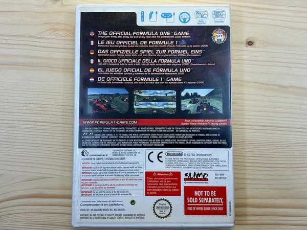 F1 2009 FORMULA 1 disc – very good+ condition, complete set for NINTENDO WII