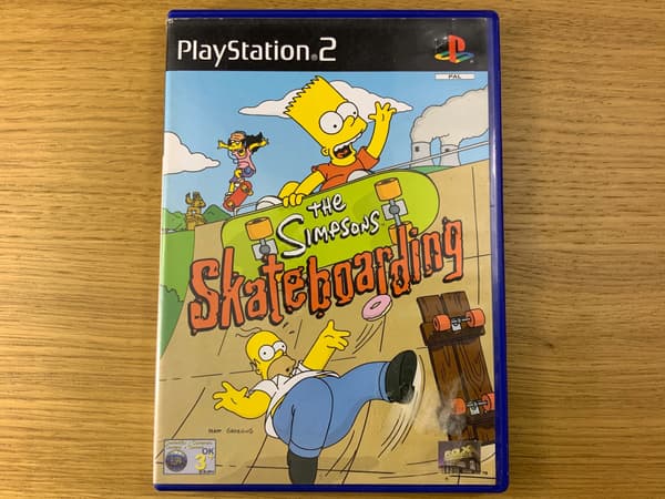 THE SIMPSONS SKATEBOARDING – PS2 disc, very good+ condition