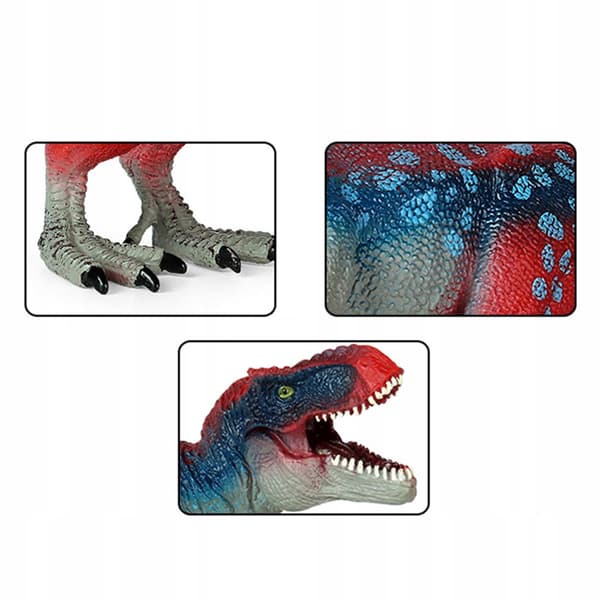 Tyrannosaurus Rex Dinosaur figures Static dinosaur model Action Red Blue