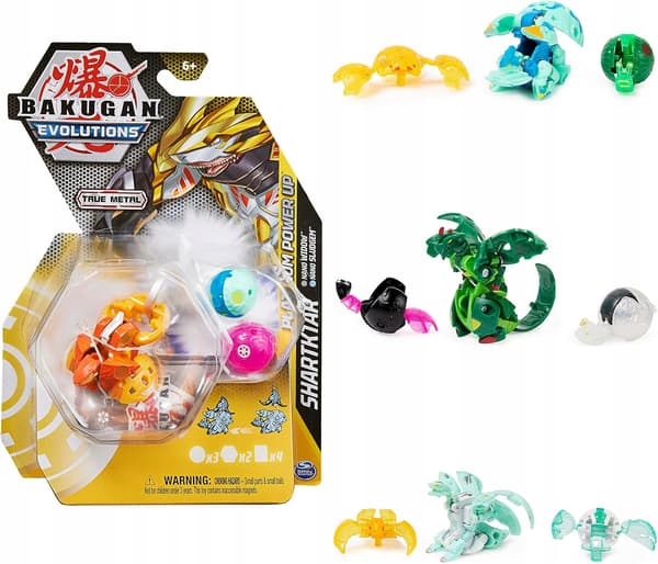 BAKUGAN EVOLUTIONS POWER UP SET – FIGURINE, CARDS, MISCELLANEOUS – SET FOR CHILDREN
