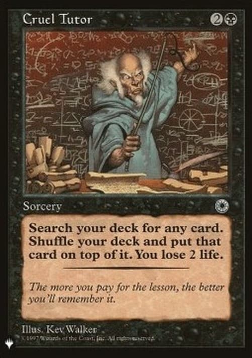 Magic: The Gathering Cruel Tutor