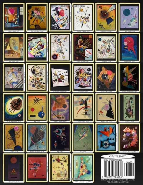 Art-Lines Kandinsky Colouring Book: Kandinsky Complete Art Colouring Book #2