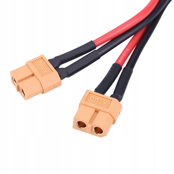 XT60 parallel battery connector adapter – 14 AWG cable for RC Lipo 1 PN