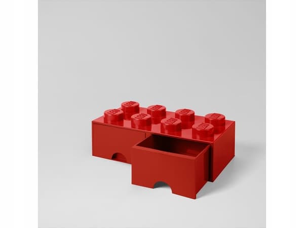 LEGO 40061730 4x2 red brick storage box with drawers