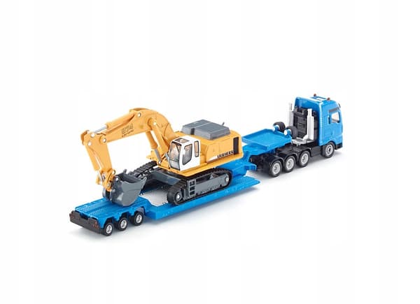 Siku S1847 flatbed lorry with excavator