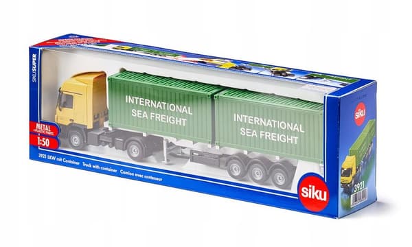 Siku 3921 Lorry with Semi-Trailer and Containers