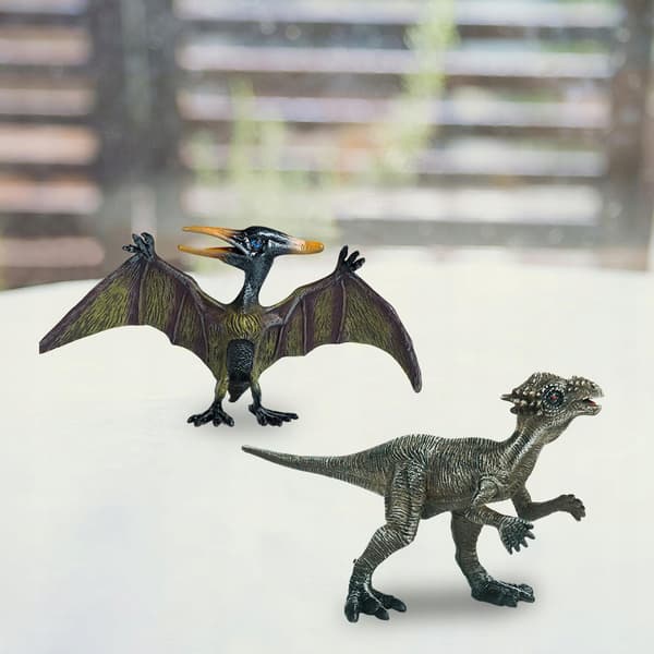 2 realistic dinosaur figurines Animal figurines Play set Ancient style E
