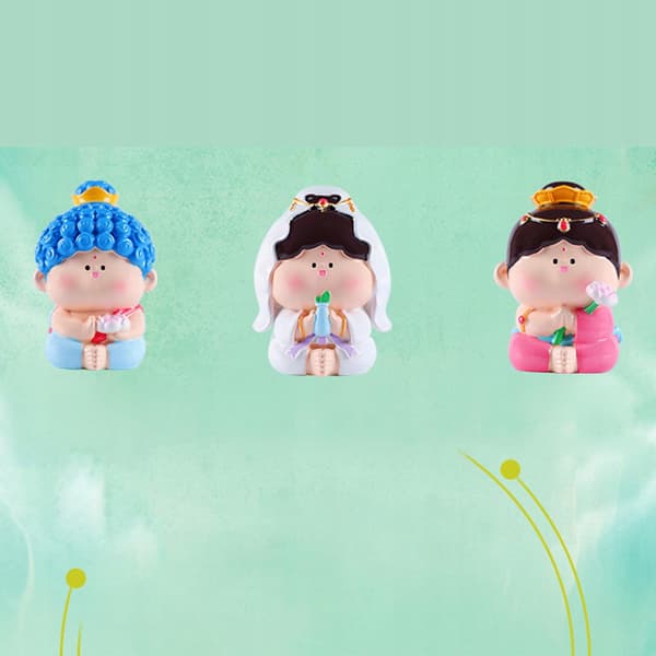 8x Adorable Cake Topper Figures – Unique Decorations: Cartoon Statues and Mini Models