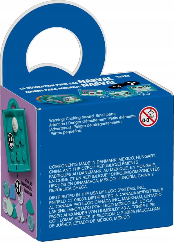 LEGO DOTS 41928 Narwhal Keyring