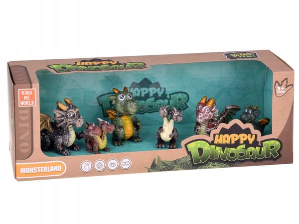 Fairy-tale Dragons Figurine Set, 6 pieces. Magical Creatures ZA5883
