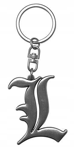 DEATH NOTE 3D KEYRING WITH L SYMBOL