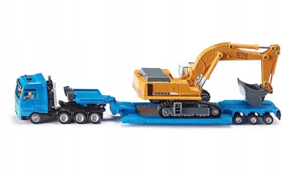 Siku S1847 flatbed lorry with excavator