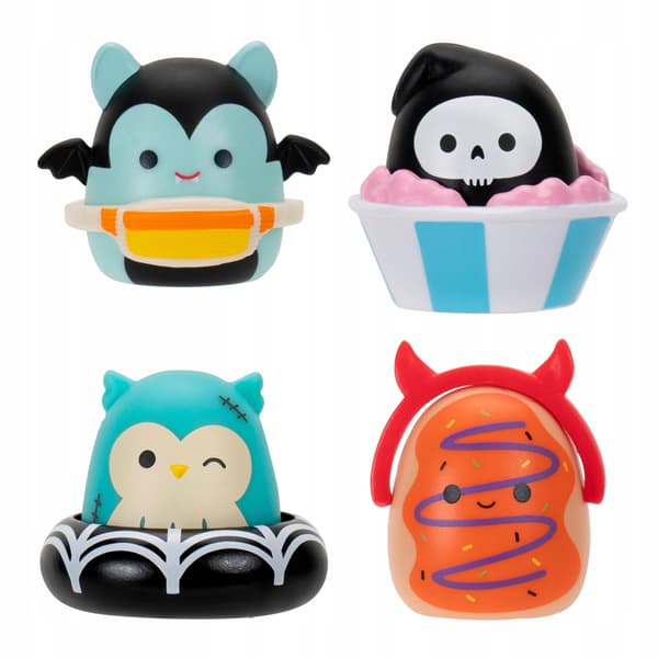 Squish-a-longs Clip-a-longs Halloween Pack – Includes 4 Mini-Squish (Style