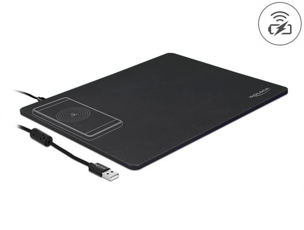 Delock 12595 USB mouse pad with wireless charging